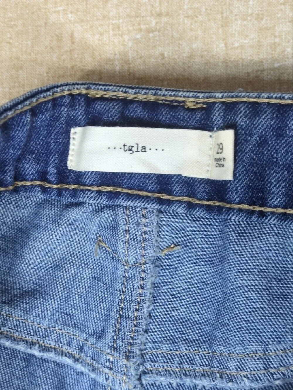 High Rise Flare Blue Straight-Leg Jeans w/ Loop Belt Retro Hippie Size 29 Nwt
